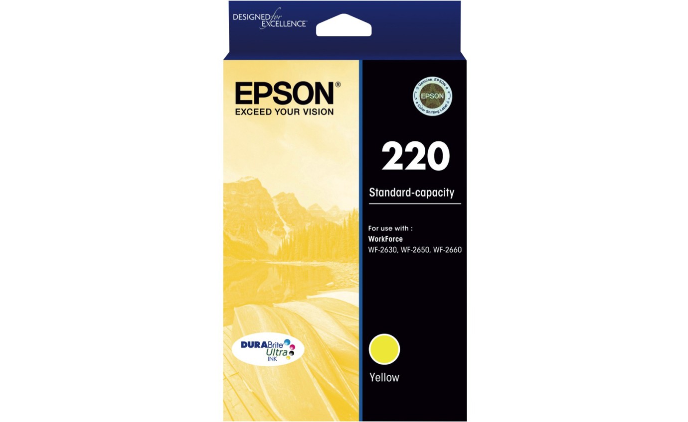 Epson 220 DURABrite Ultra Ink Cartridge (Yellow) T293492