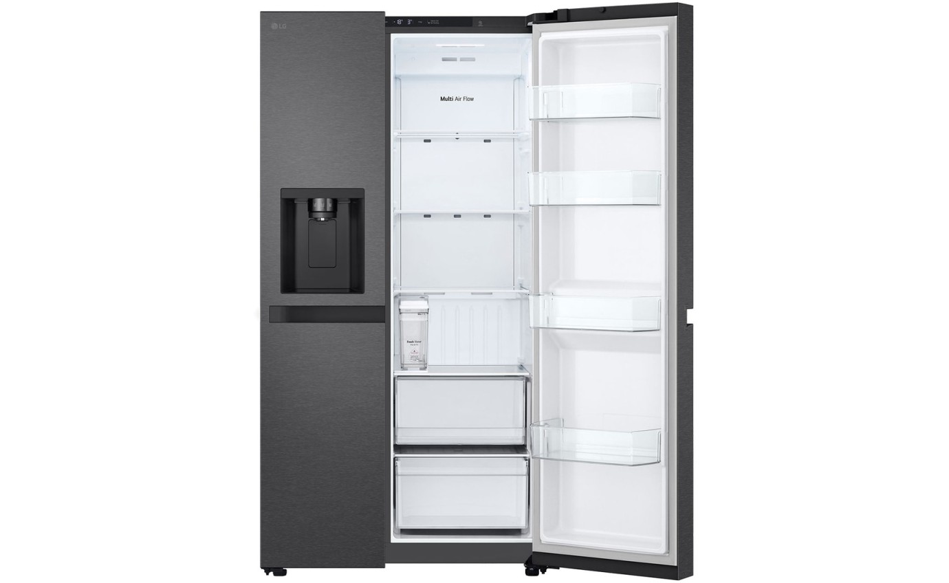 LG 641L Side By Side Fridge (Matte Black) GSN599MBL