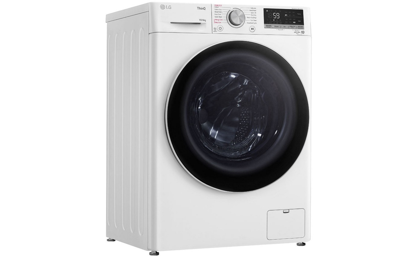 LG 10kg/6kg Front Load Washer Dryer Combo WVC51410W