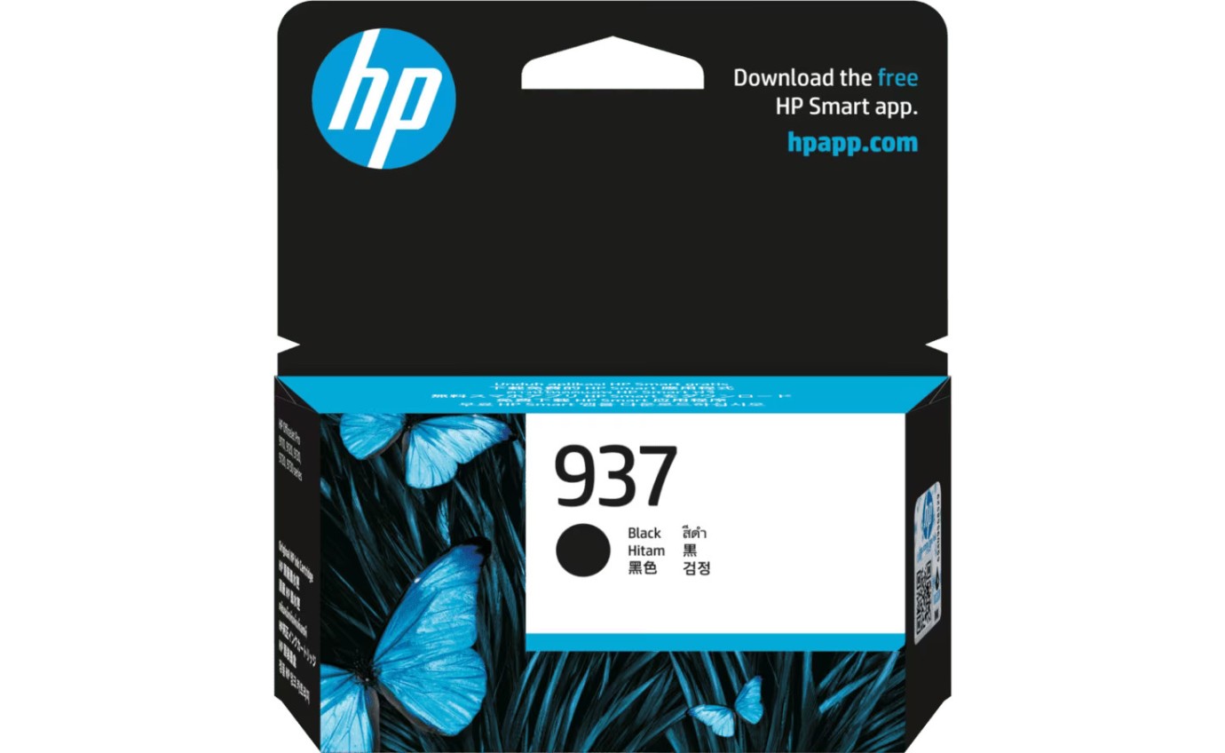 HP 937 Black Original Ink Cartridge 4S6W5NA