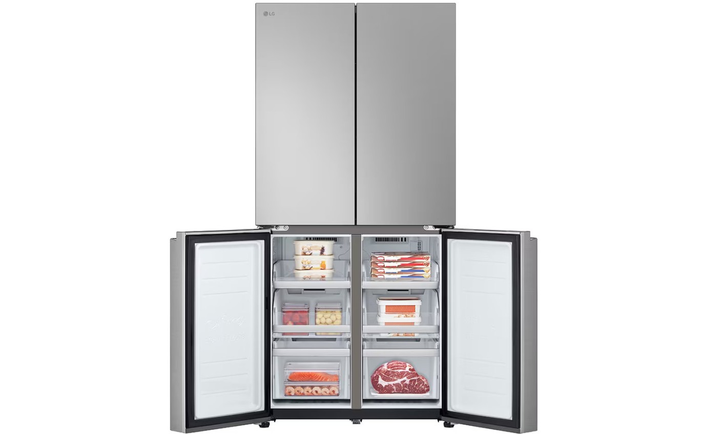 LG 530L Slim French Door Fridge (Stainless Steel) GFB505PL