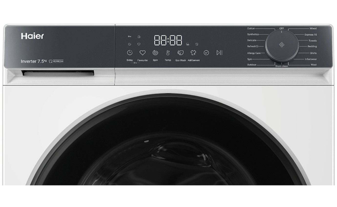 Haier 7.5kg 300 Series Front Load Washing Machine (White) HWF75KW1