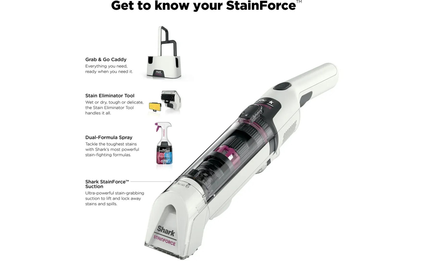 Shark StainForce Cordless Stain-Destroying Spot Cleaner HX100ANZ