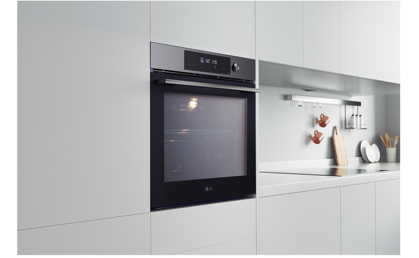 LG 76L InstaView Series 7 Pyrolytic Oven (Black Stainless Steel) BO607G1MB4