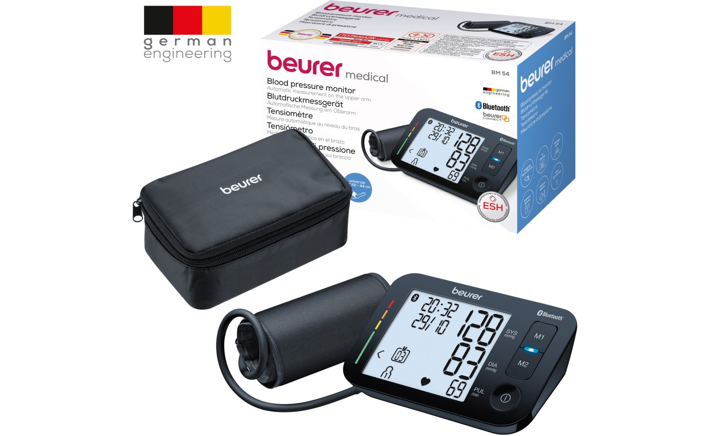 Beurer Bluetooth Upper Arm Blood Pressure Monitor BM54