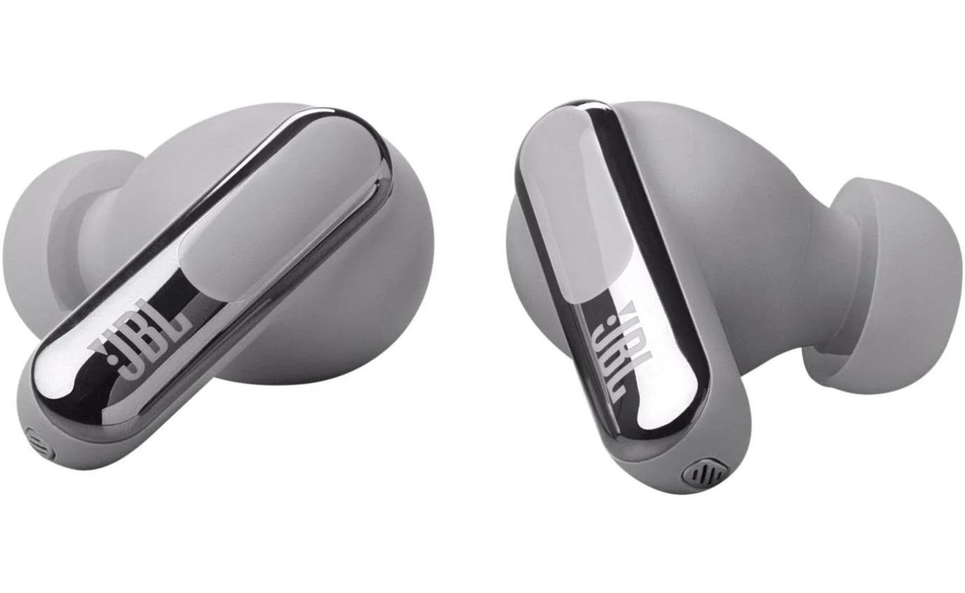 JBL Live Beam 3 TWS Noise Cancelling In-Ear Headphones (Silver) JBLLIVEBEAM3SIL