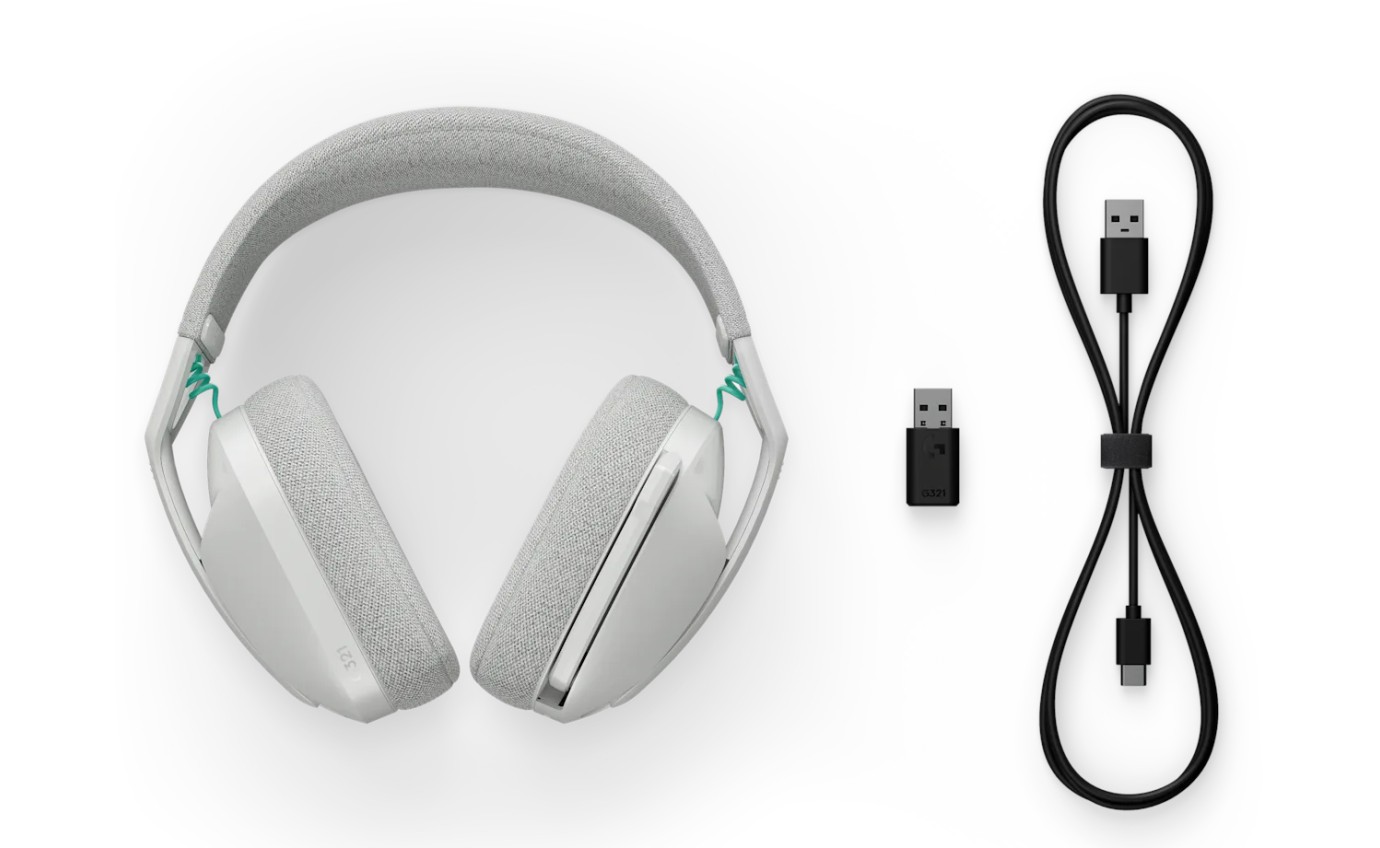 Logitech G G321 LIGHTSPEED Wireless Gaming Headset (White) 981001570