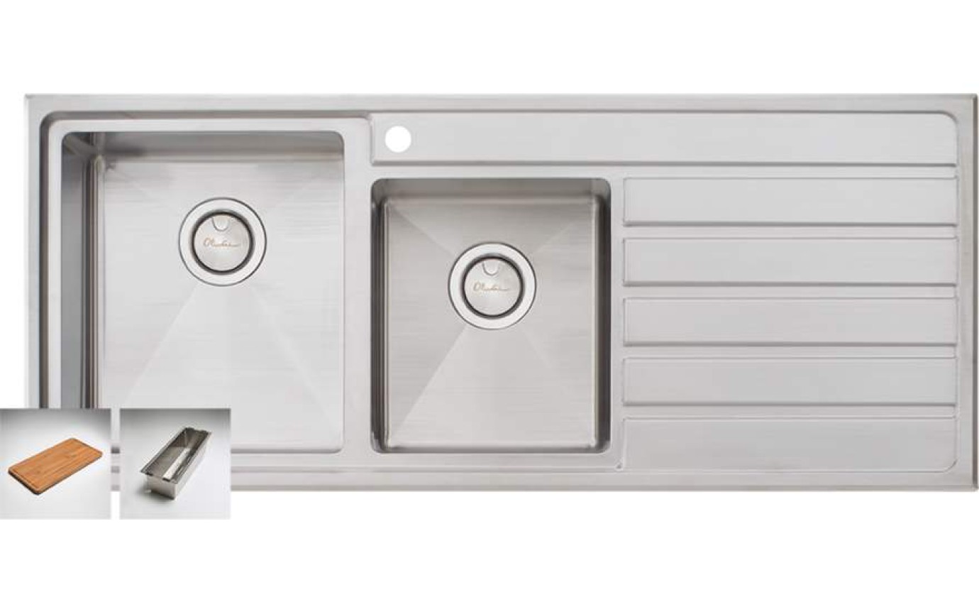 Oliveri Apollo 1 and 3/4 Bowl Sink AP1411
