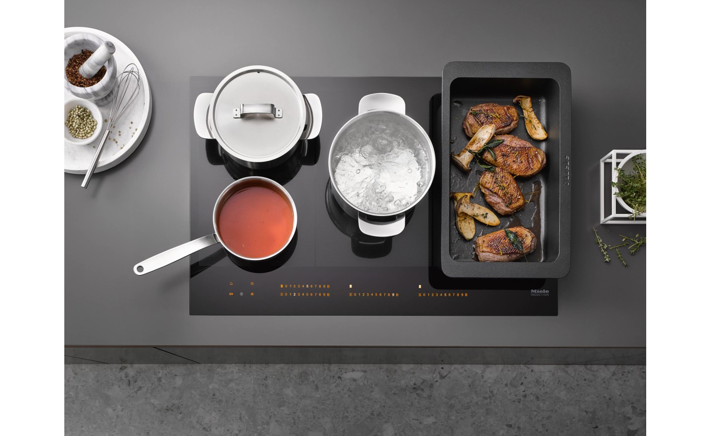 Miele 80cm Induction Cooktop with MattFinish (Black) KM75762FL