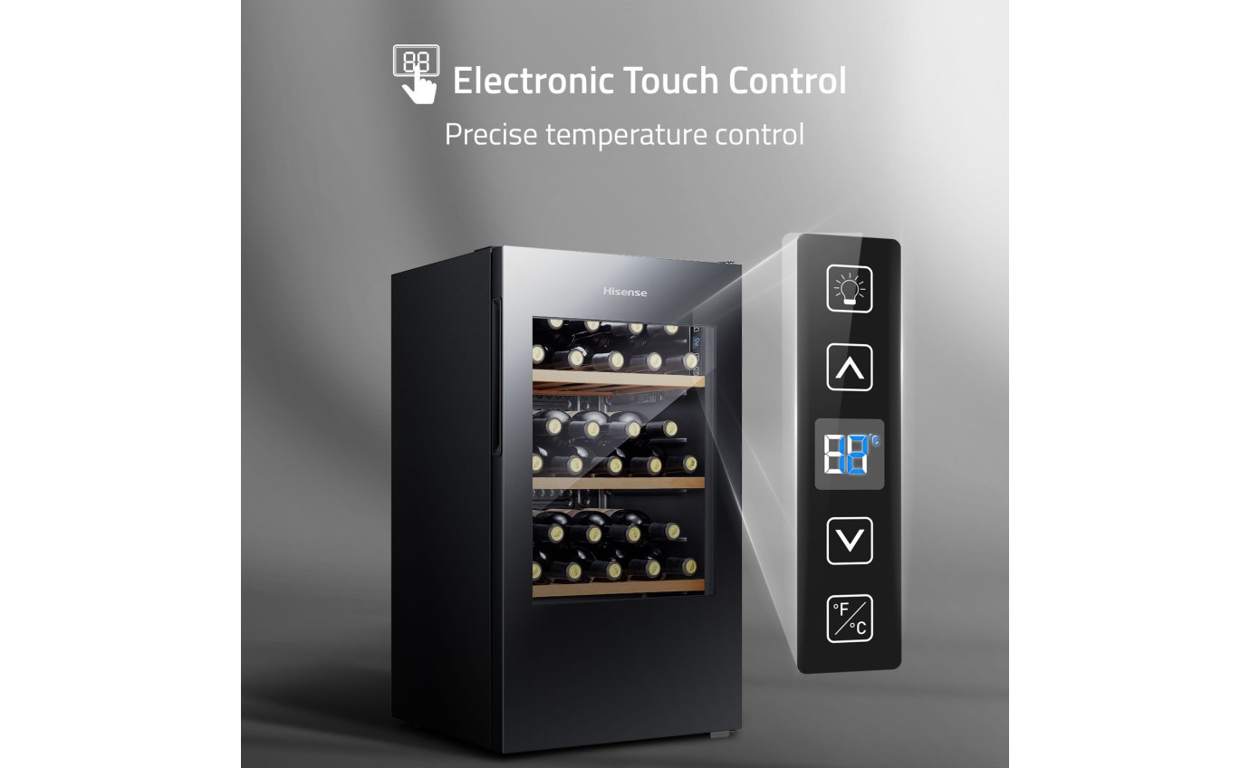 Hisense 30 Bottle Wine Cabinet (Black) HRWC31