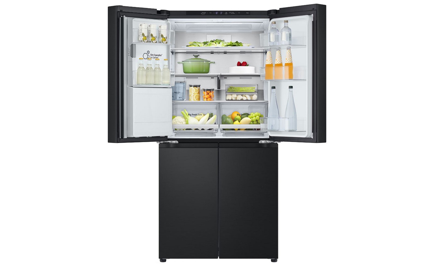 LG 508L Slim French Door Fridge (Matte Black) GFLN500MBL