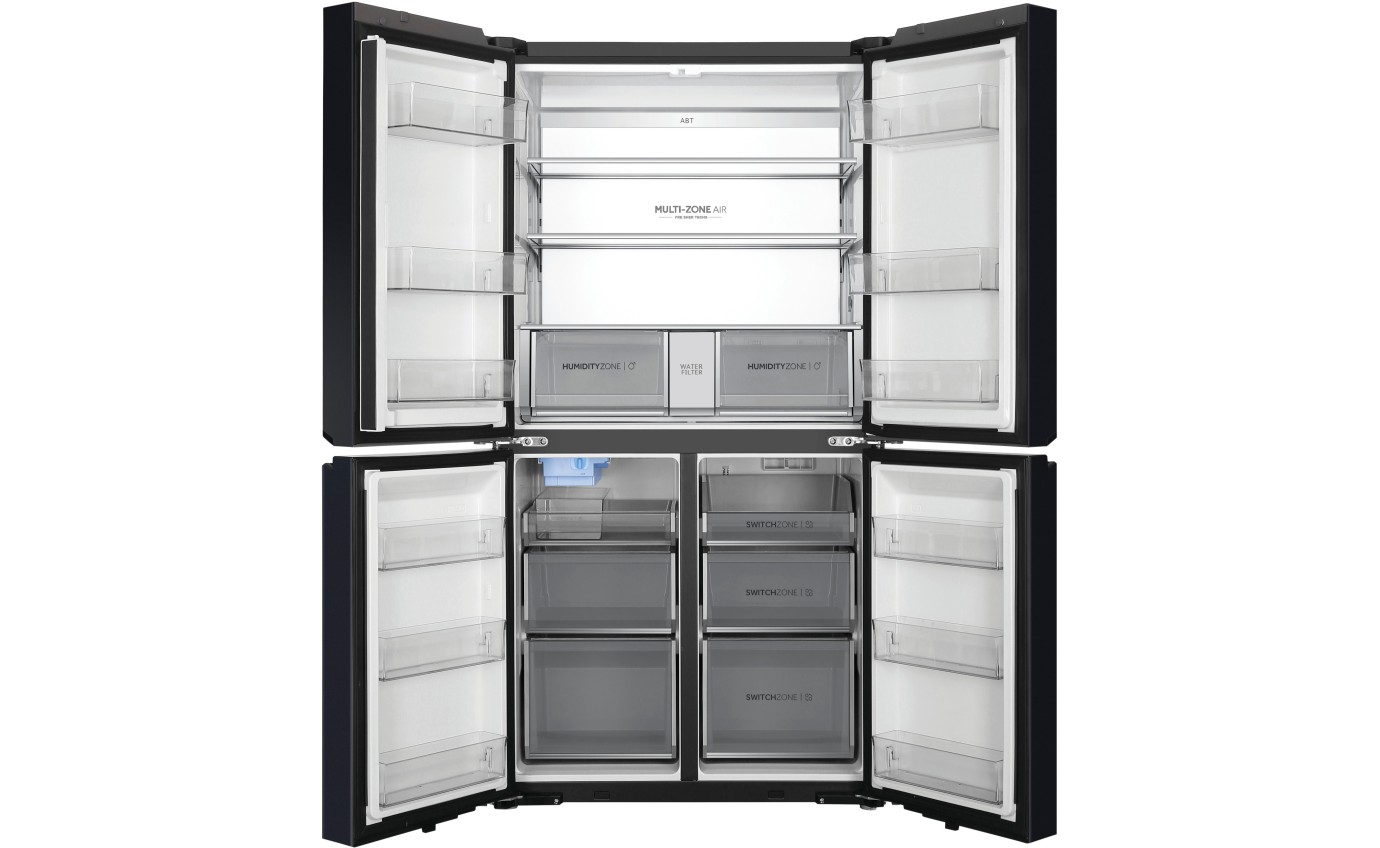 Haier 623L Quad Door Fridge (Black) HRF680YPC
