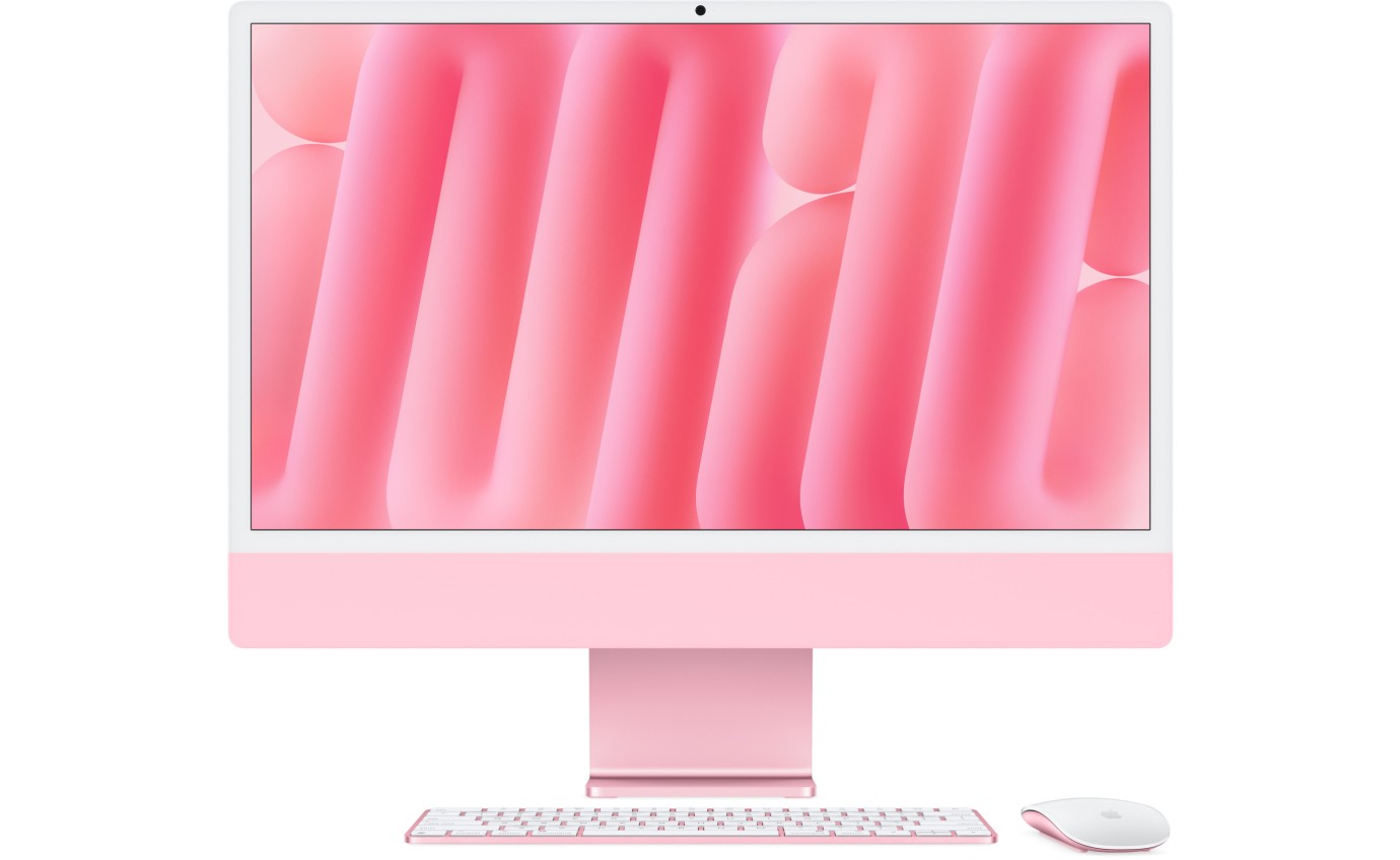 Apple iMac 24 inch Retina 4.5K M4 Chip 10-Core CPU 10-Core GPU 24GB RAM 512GB (Pink) MD2U4XA