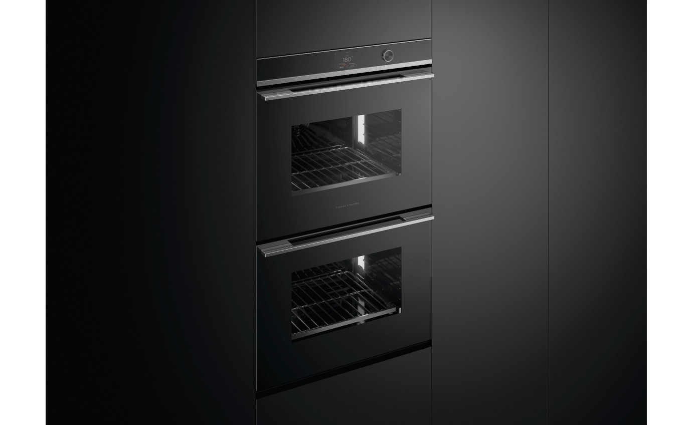 Fisher & Paykel 76cm Series 9, Contemporary Pyrolytic Double Oven OB76DDPTDX2