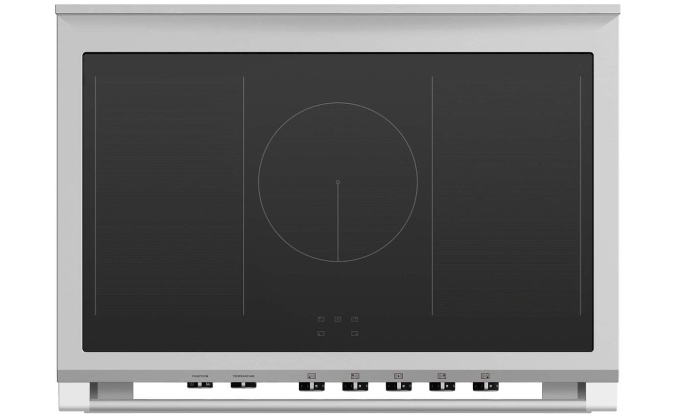 Fisher & Paykel 90cm Series 7 Classic 5 Zone Induction Cooker, 2 SmartZones OR90SCI4W1