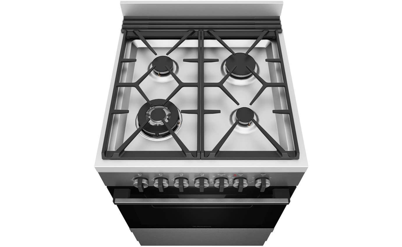 Westinghouse 60cm Dual Fuel Freestanding Cooker WFE616DSC