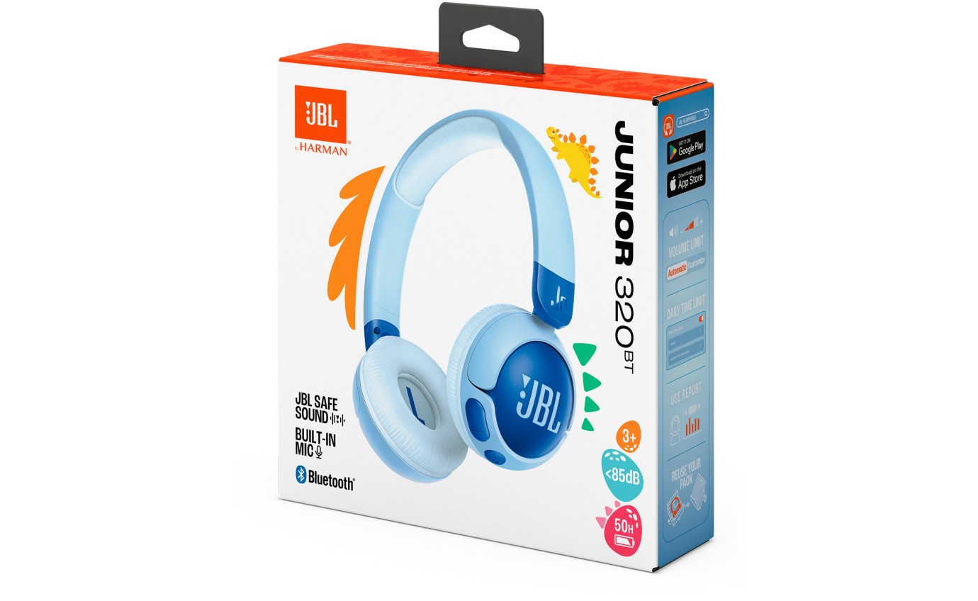 JBL Junior 320BT Headphones (Blue) JBLJR320BTBLU