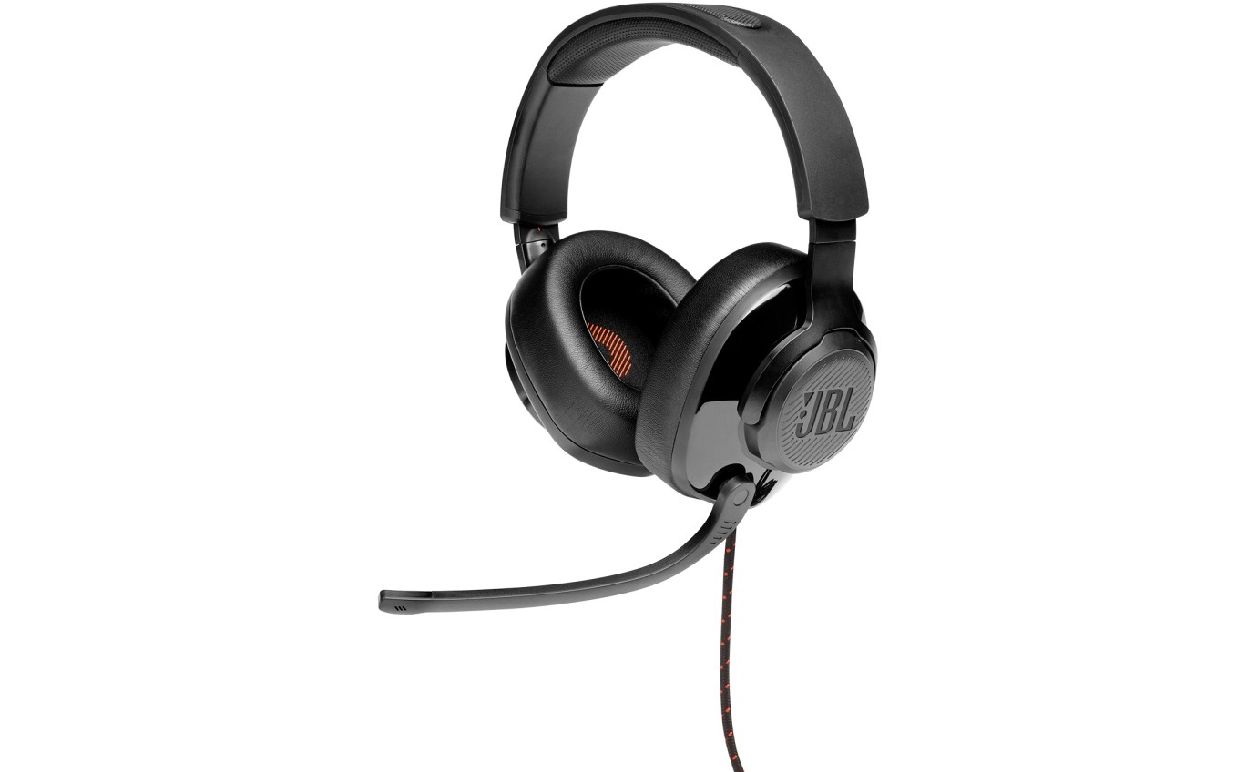 JBL Qantum 200 Wired Gaming Headset with Flip-up Mic (Black) JBLQUANTUM200BLK