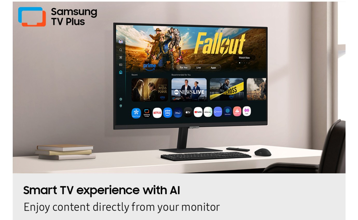 Samsung 43 inch M7 M70F 4K Smart Monitor with Remote LS43FM702UEXXY