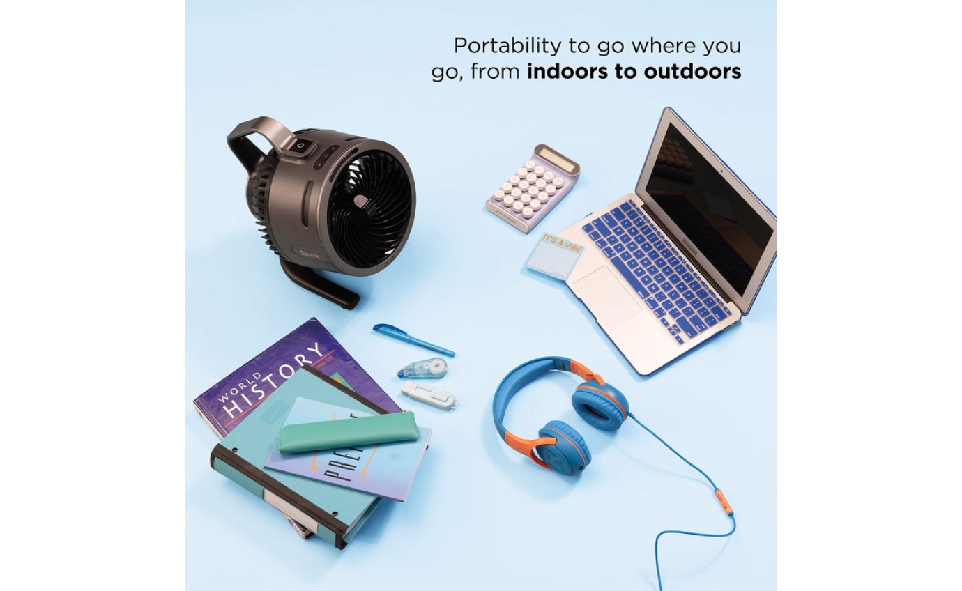 Shark FlexBreeze HydroGo Misting Portable Fan (Charcoal) FA052Q