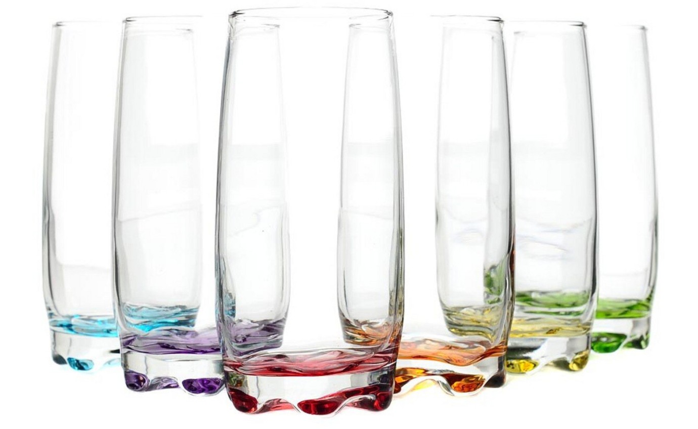 Classica Ava Coloured 390ml Hi-Ball Set of 6 AVA390RC