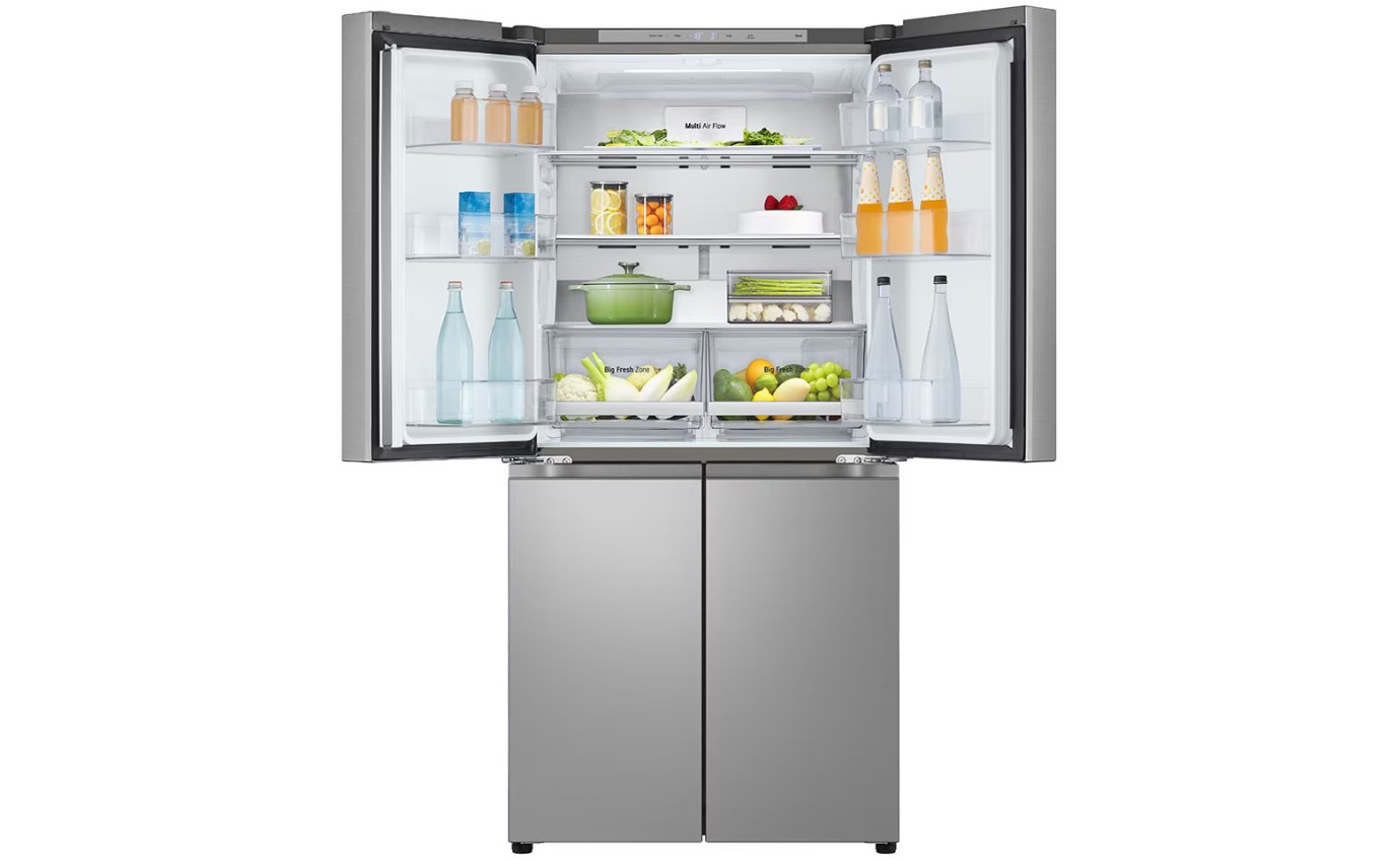 LG 530L Slim French Door Fridge (Stainless Steel) GFB505PL