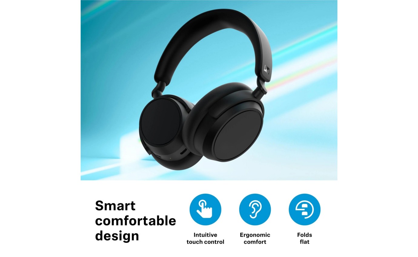 Sennheiser Accentum Plus Adaptive Noise Cancelling Wireless Over-Ear Headphones (White) 11901351340