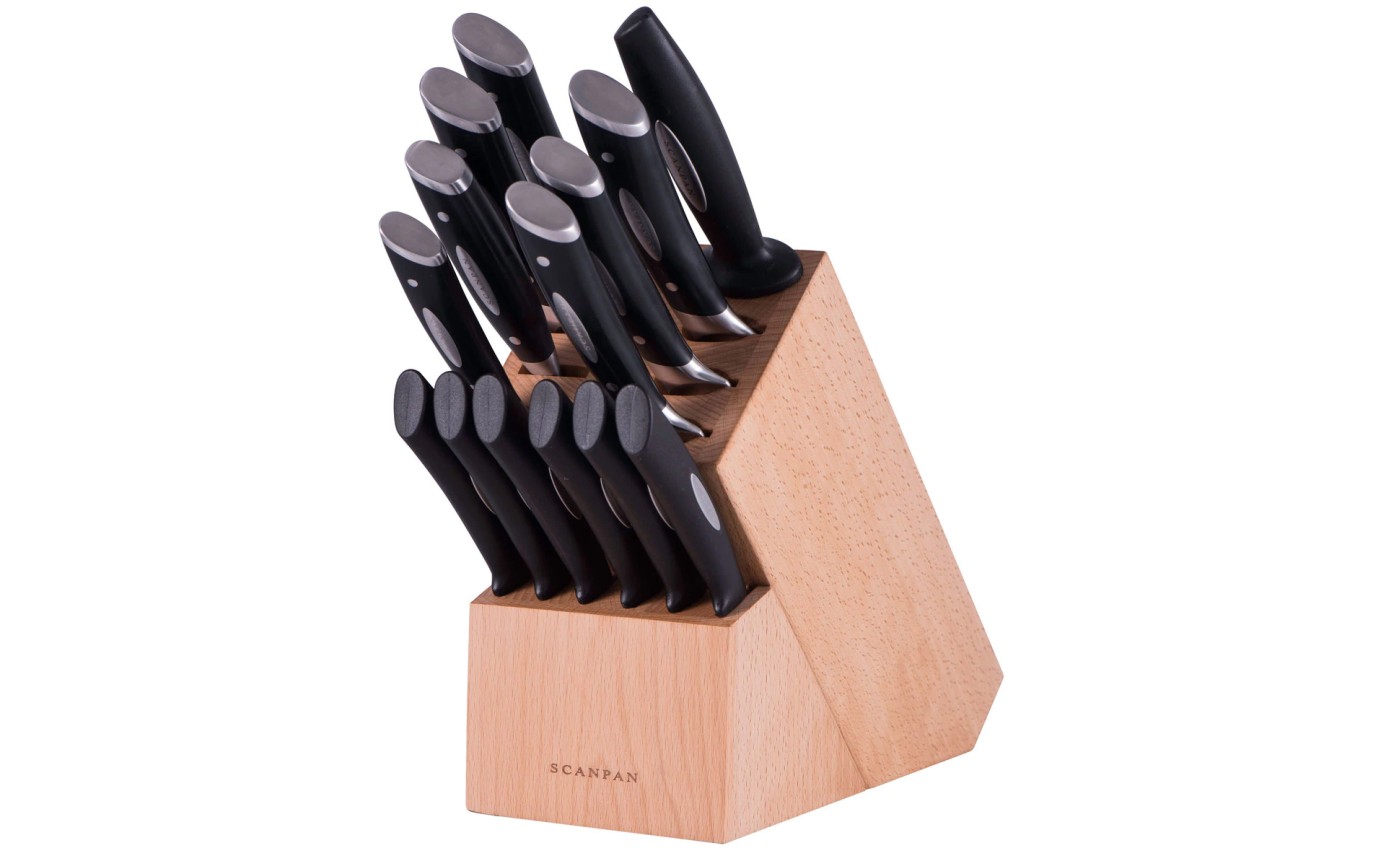Scanpan Classic 15 Piece Kitchen Knife Block Set 18089