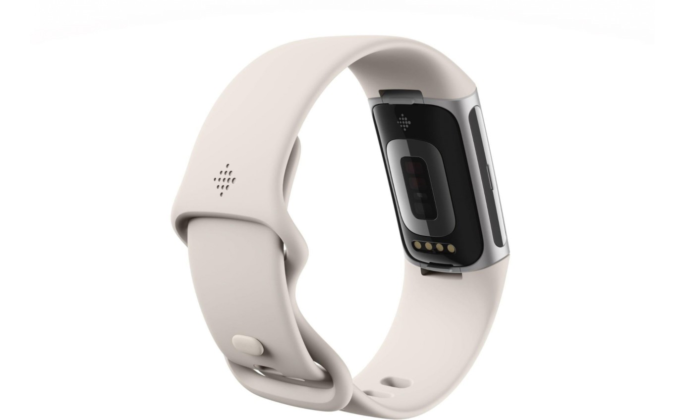 Google - Fitbit Charge 6 Porcelain Silver アルミニウム Fitbit Charge 6 srebrna aluminiowa koperta / porcelanowy