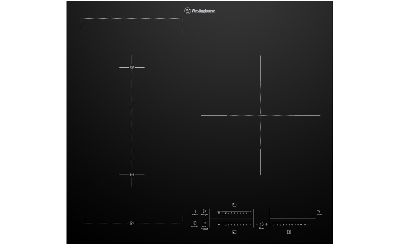 Westinghouse 60cm 3 Zone Induction Cooktop WHI635BE