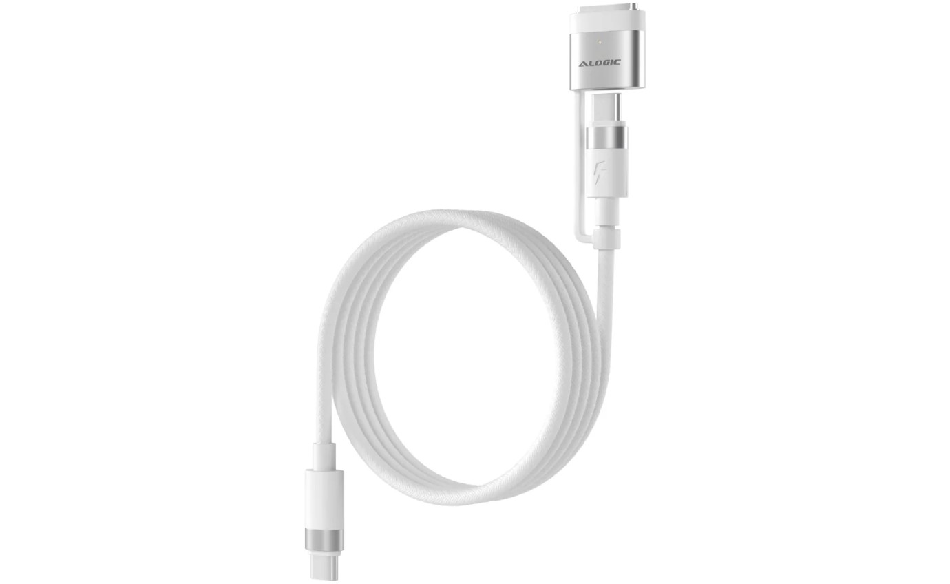 ALOGIC SnapSafe 240W USB-C to USB-C/MagSafe Charging Cable 2m ASCCMSWH