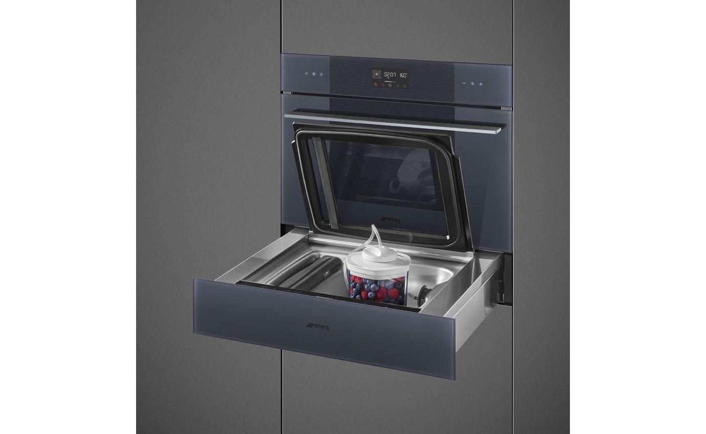 Smeg 15cm Linea Vacuum Drawer (Neptune Grey) CPV115G
