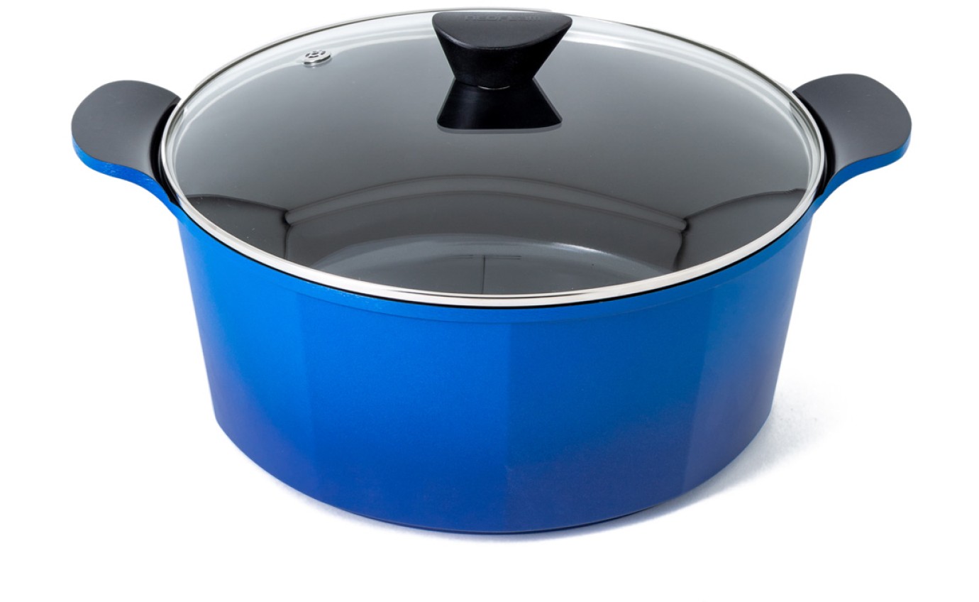 Neoflam 32cm Venn Casserole Induction Blue CVC32B