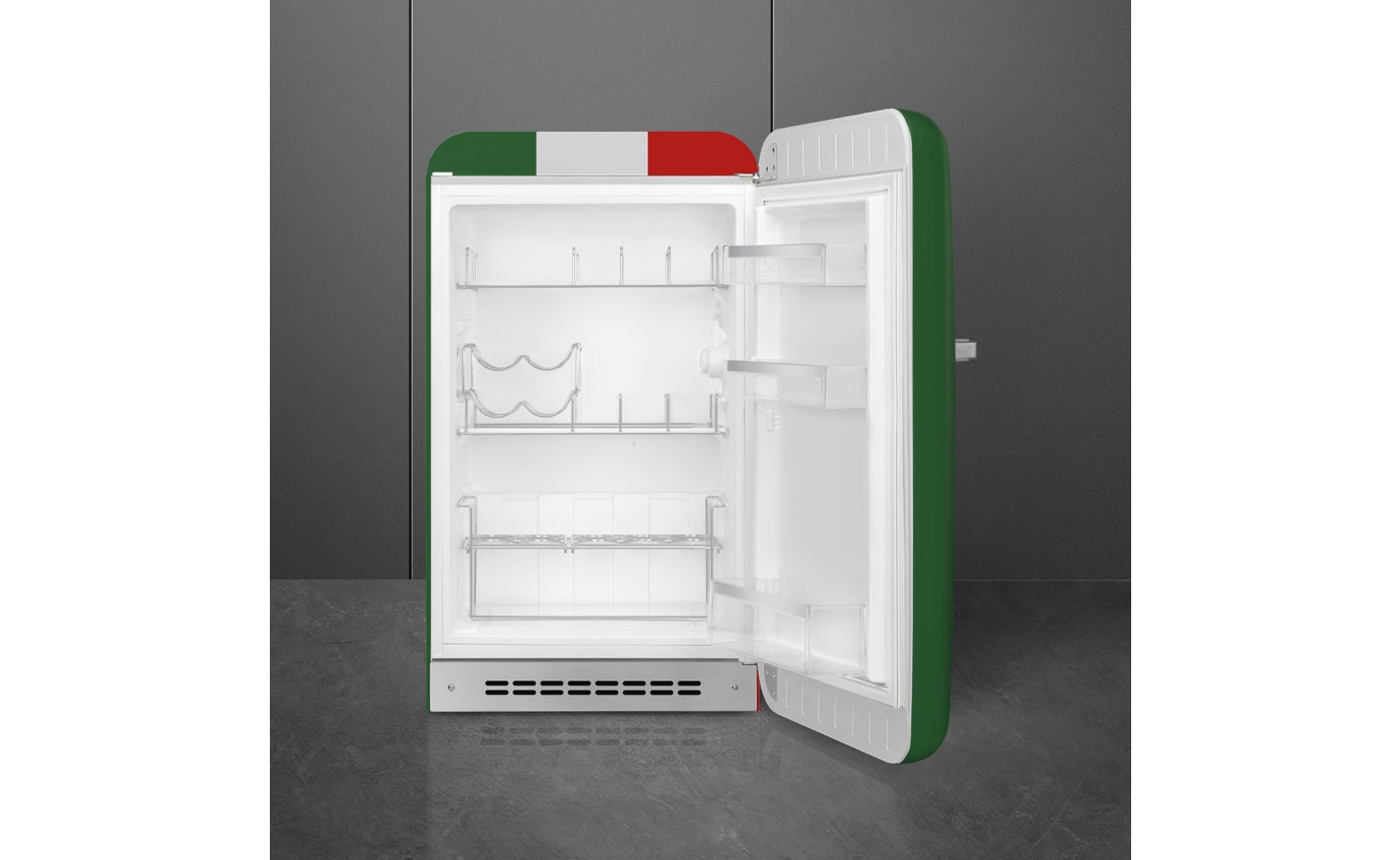 Smeg 135L 50's Style Refrigerator (Italian Flag) FAB10HRDIT6