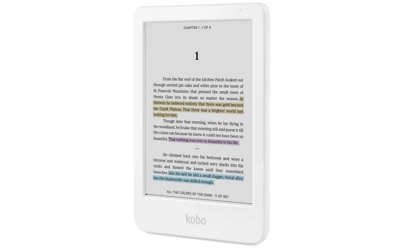 Kobo Clara Colour (White) N367KUWHKCK