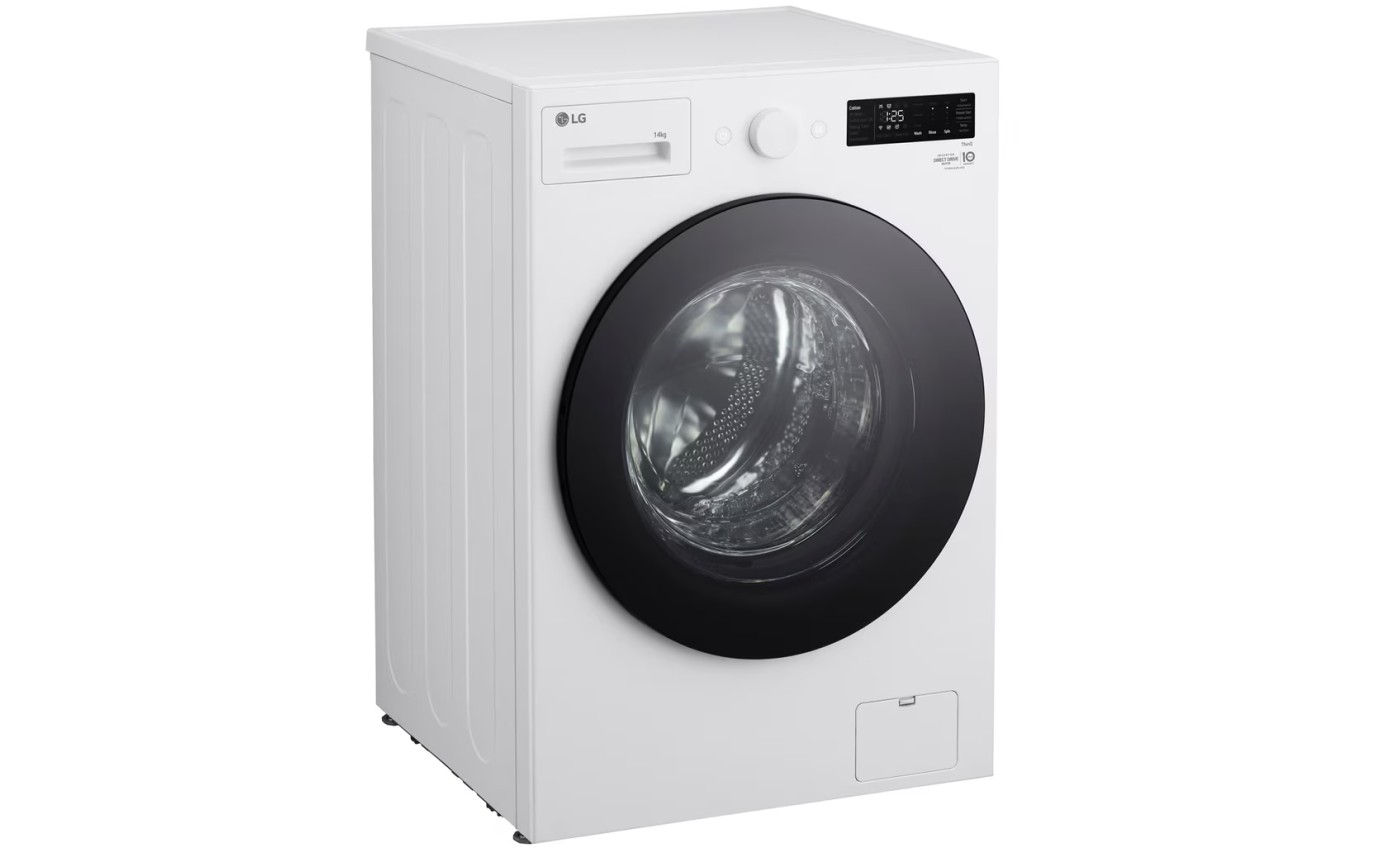 LG 14kg Series XL Steam+ Front Load Washing Machine (Matte White) WXLS1014WX