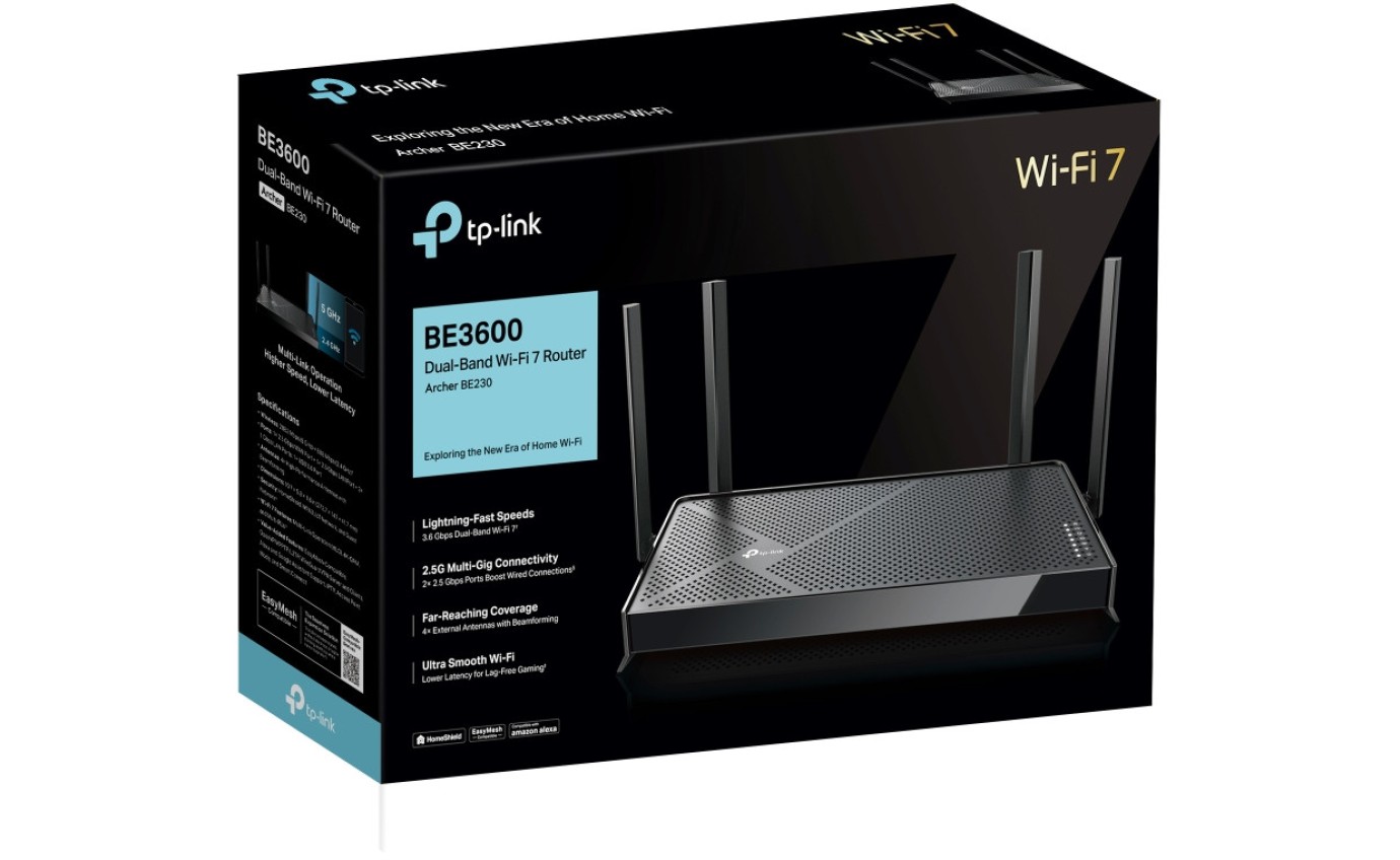 TP-Link Archer BE230 Dual-Band Wi-Fi 7 Router ARCHERBE230