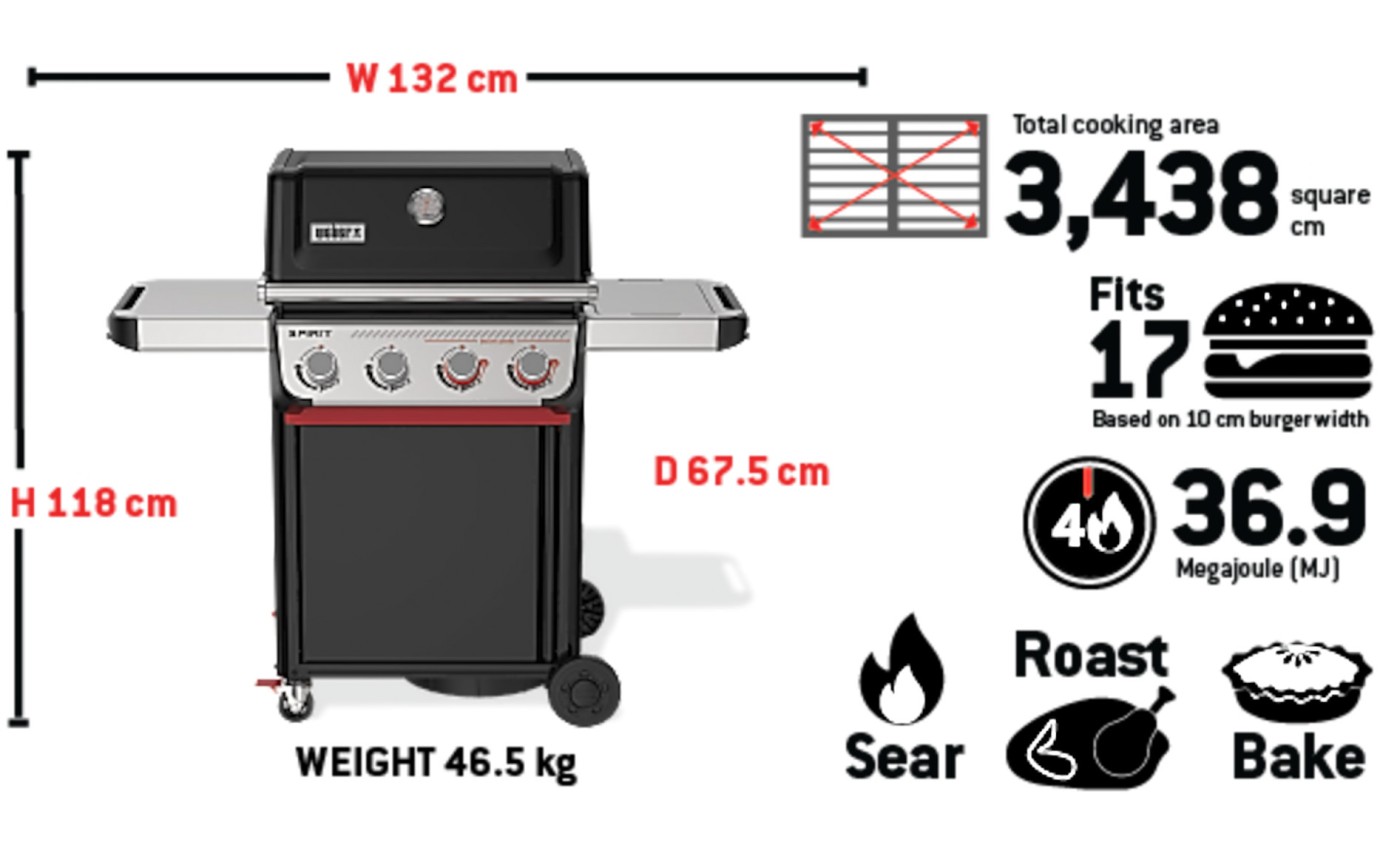 Weber Spirit&reg; E-425 4-Burner Gas Barbecue (LPG) 1501754