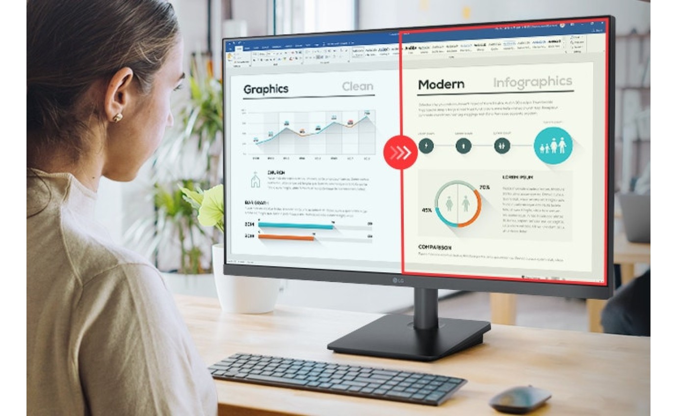 LG 27 inch IPS Full HD Monitor with USB-C 27MS530BB