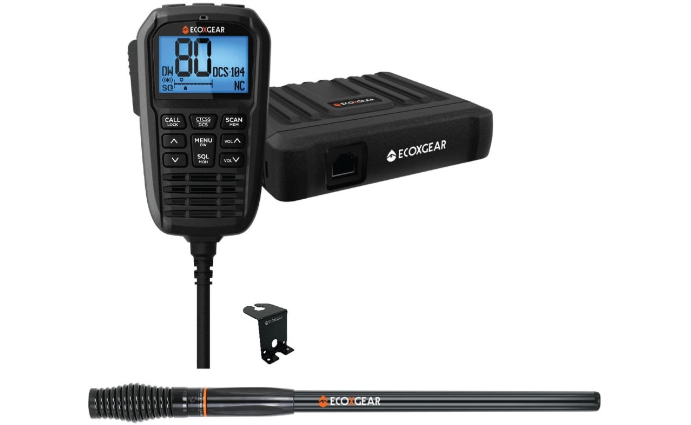 ECOXGEAR EXG3000 5W Compact Fixed Mount UHF Radio with Multi-Colour LCD Display (4X4 Pack) EXG30004WDPK