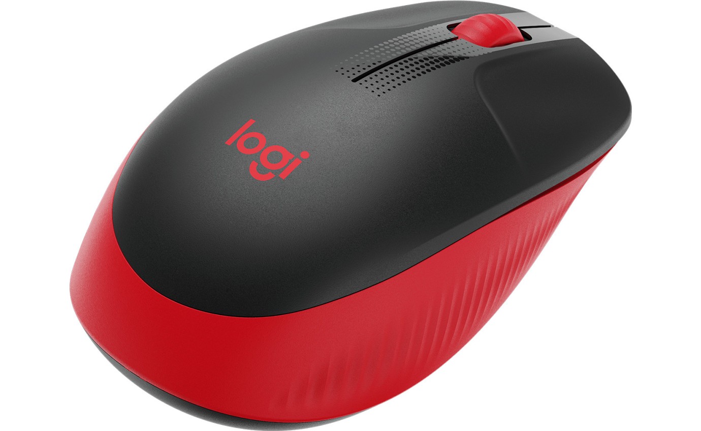 Logitech M190 Full-Size Wireless Mouse (Red) 910005915