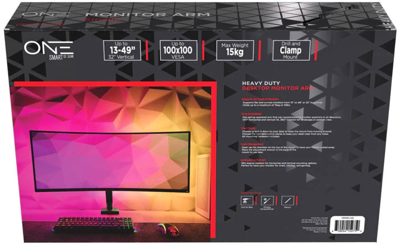 One Products Single Monitor Arm PPMM1HD