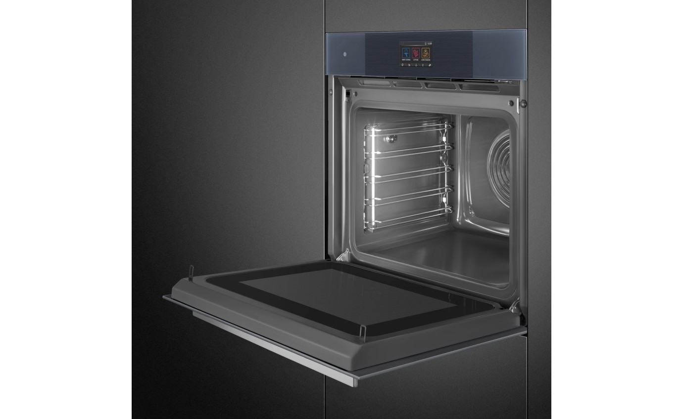 Smeg 60cm Linea Galileo Omnichef Oven with Vapour Clean - Neptune Grey SO6104APG