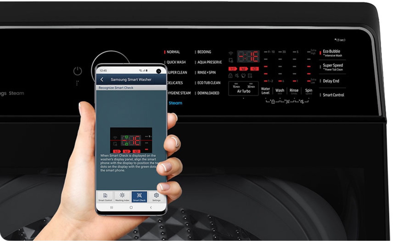 Samsung 9kg Top Load Washing Machine (Black) WA90CG6745BV