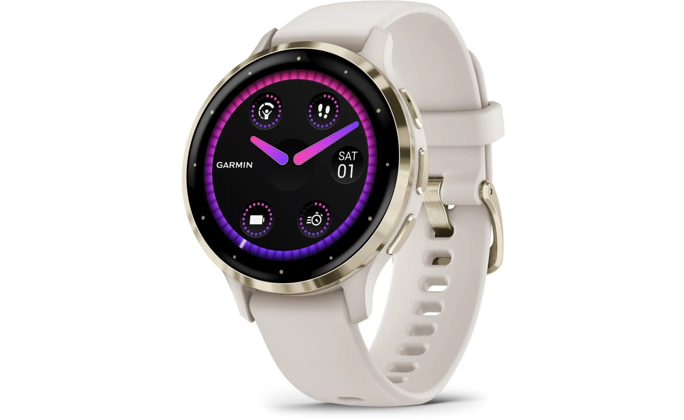 Garmin Venu® 3S Smartwatch (Soft Gold/Ivory) 0100278504 010