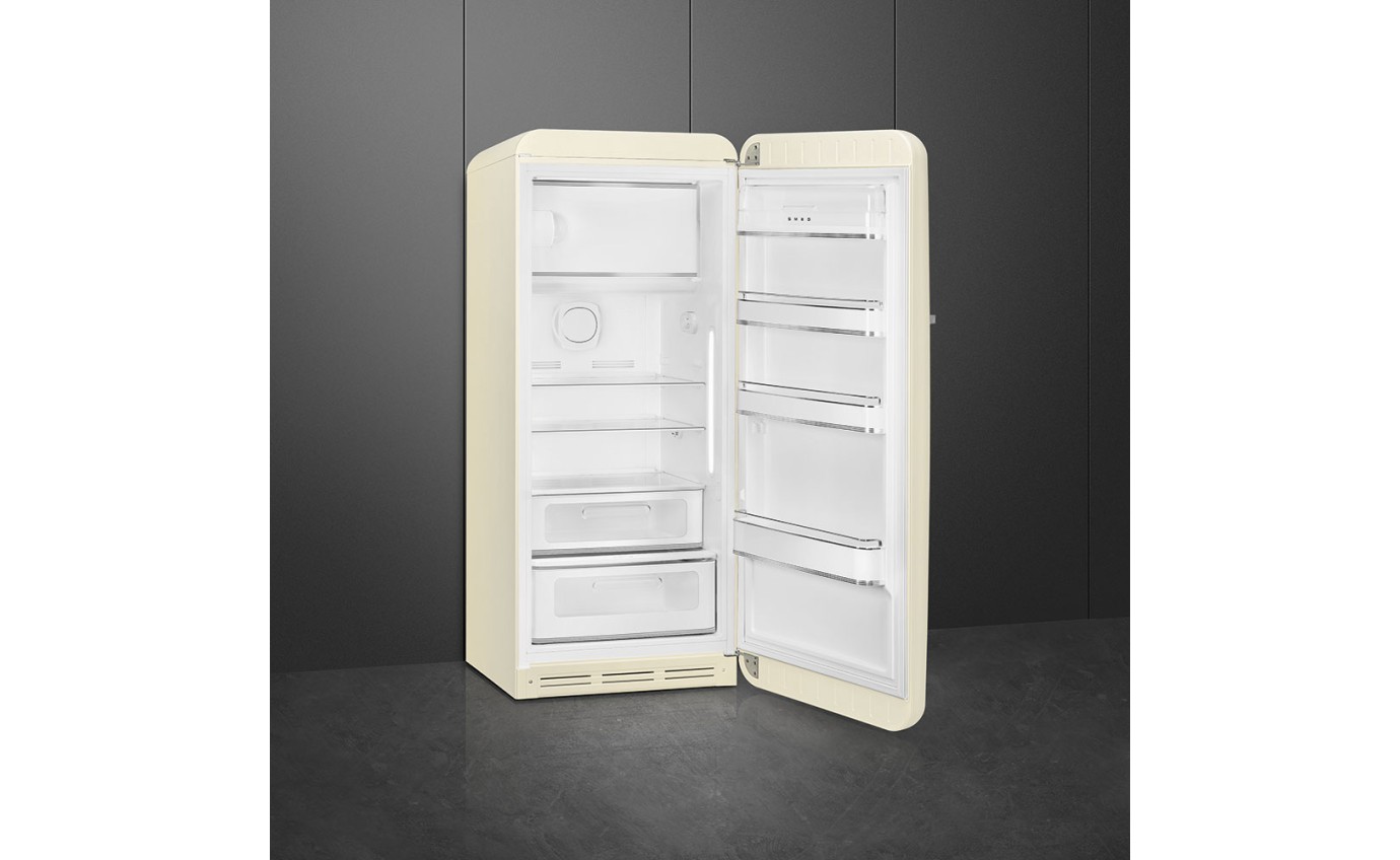 Smeg 270L 50s Style Retro Single Door Fridge (Cream) FAB28RCR5AU