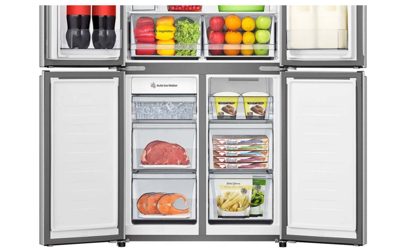 Hisense 483L PureFlat Slim French Door Fridge (Silver) HRCD483TSW