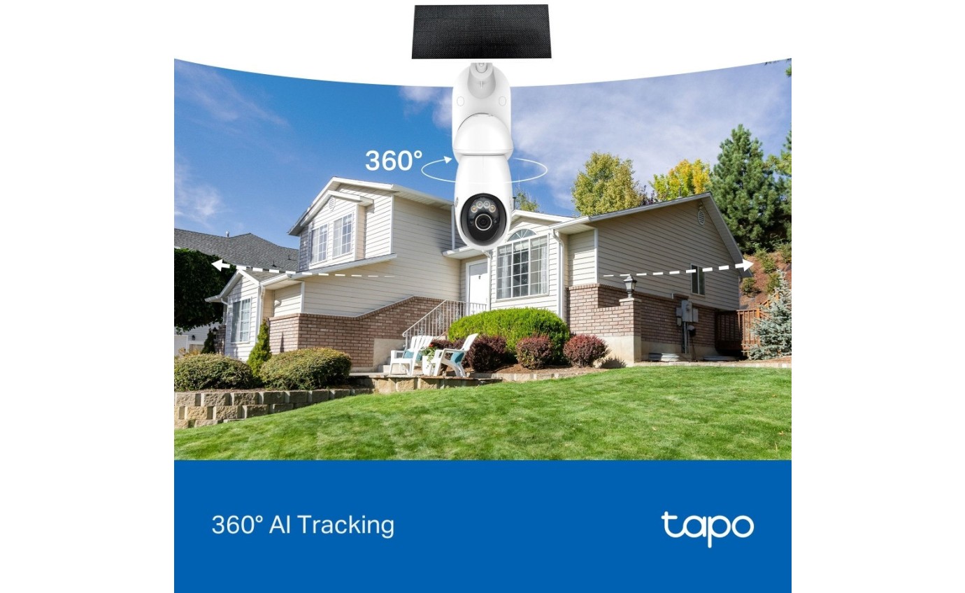 Tapo 4K 8MP Solar-Powered Pan/Tilt Security Camera Kit TAPOC660KIT