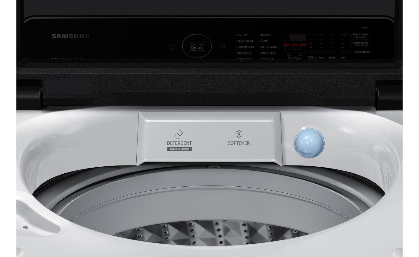 Samsung 9kg Top Load Washing Machine (White) WA90CG6745BW