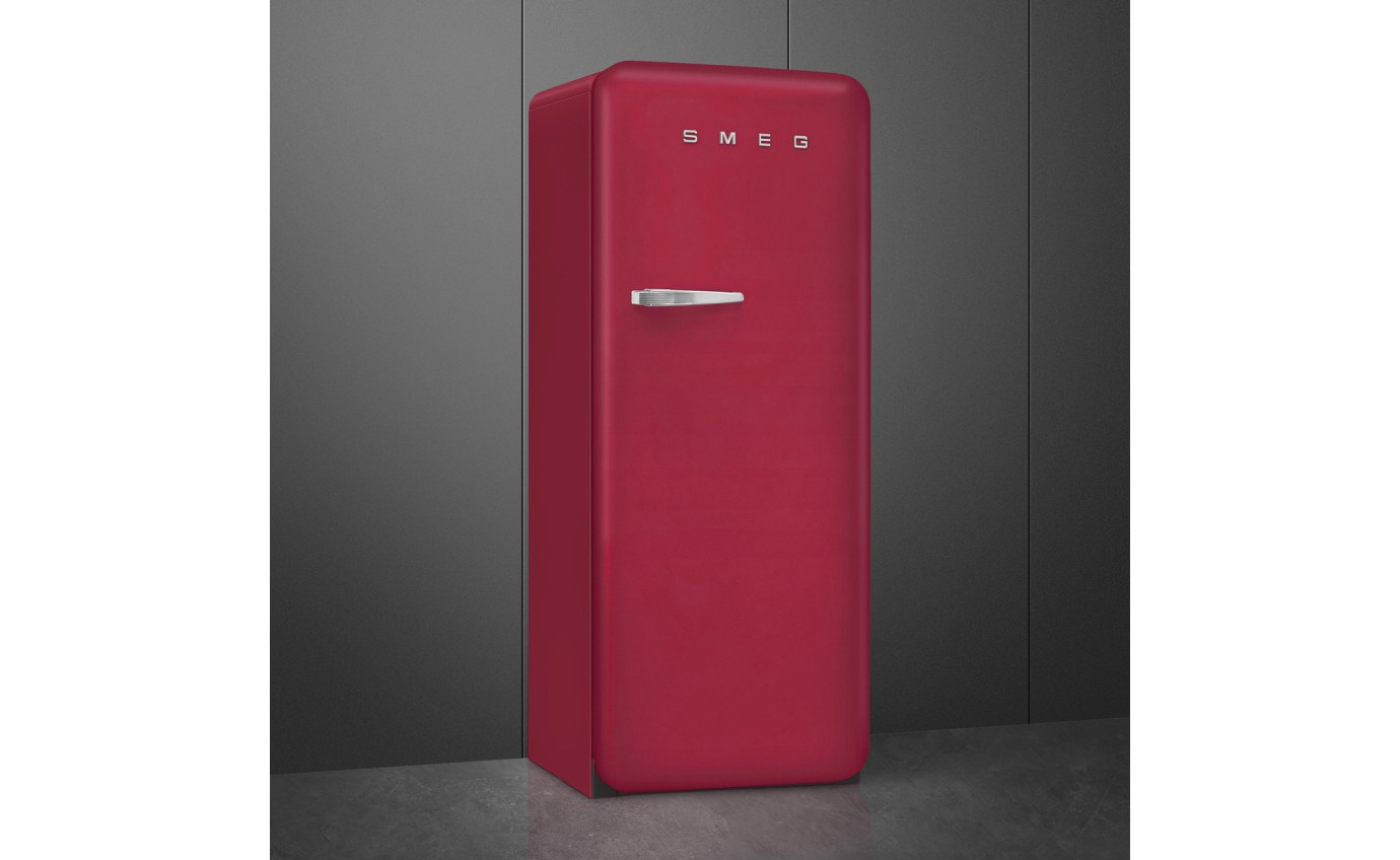 Smeg 270L 50s Style Retro Single Door Fridge (Ruby Red) FAB28RDRB5